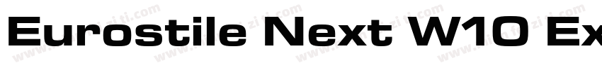 Eurostile Next W10 Ext SemiBold字体转换
